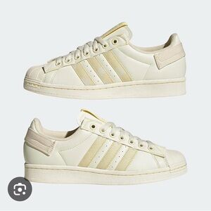adidas Cream and White Sneakers
